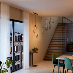 Osram LED Dekoleuchtmittel E27 Globe schwarz 3,5W dimmbar warmweiß