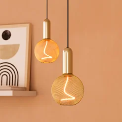 Osram LED Dekoleuchtmittel E27 Globe 125 18 Gold 3,5W dimmbar warmweiß