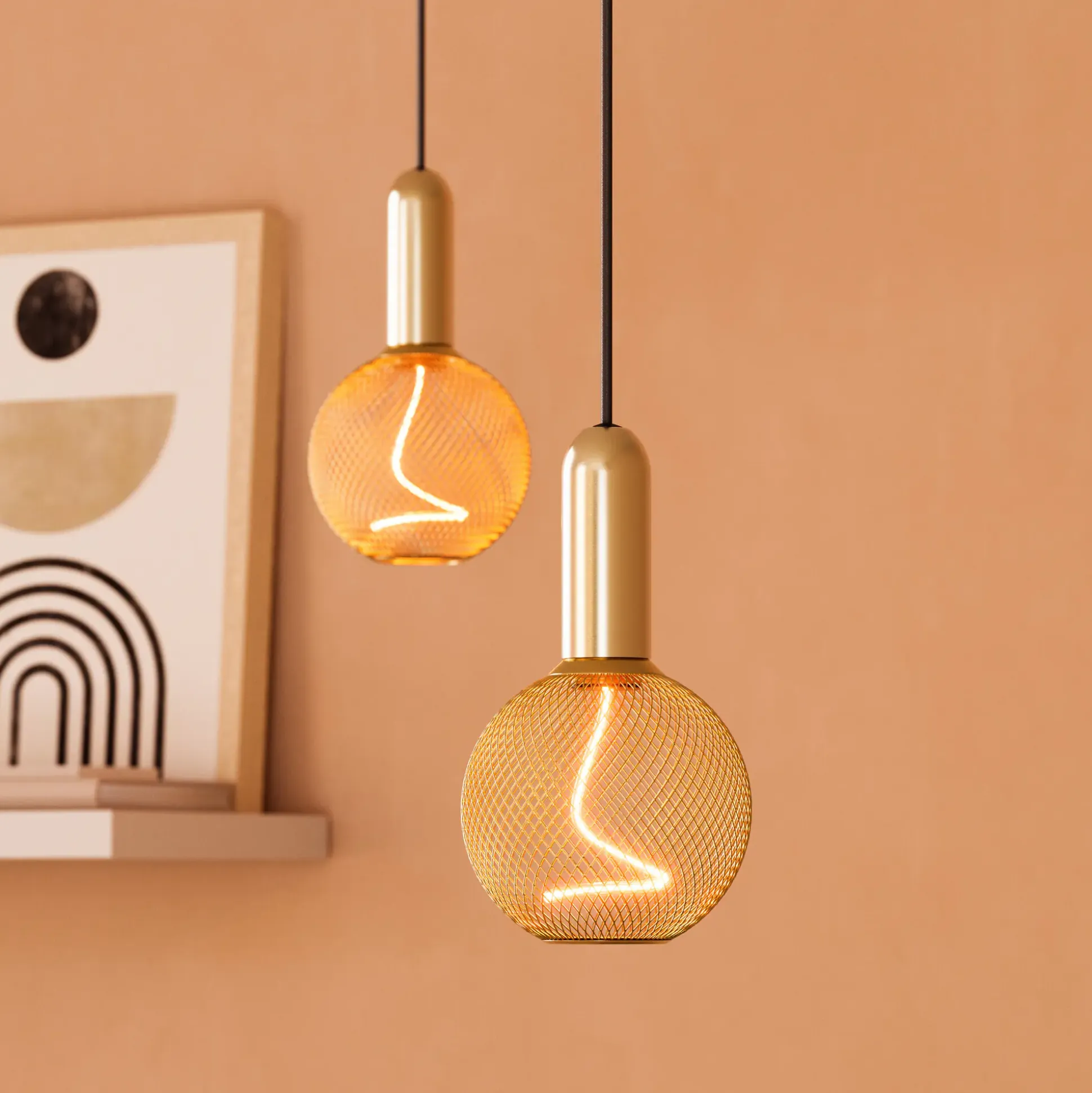 Osram LED Dekoleuchtmittel E27 Globe 125 18 Gold 3,5W dimmbar warmweiß