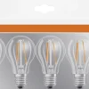Osram LED Leuchtmittel Base Klassik A60 6,5W, 806lm, 2700K, warmweiß, 4er Pack