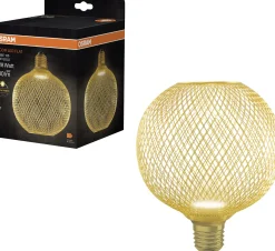 Osram LED Leuchtmittel Decor Flat Globe 3,5W 827 matt E27 Non-DIM