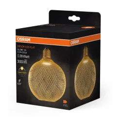 Osram LED Leuchtmittel Decor Flat Globe 3,5W 827 matt E27 Non-DIM