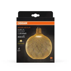 Osram LED Leuchtmittel Decor Flat Globe 3,5W 827 matt E27 Non-DIM