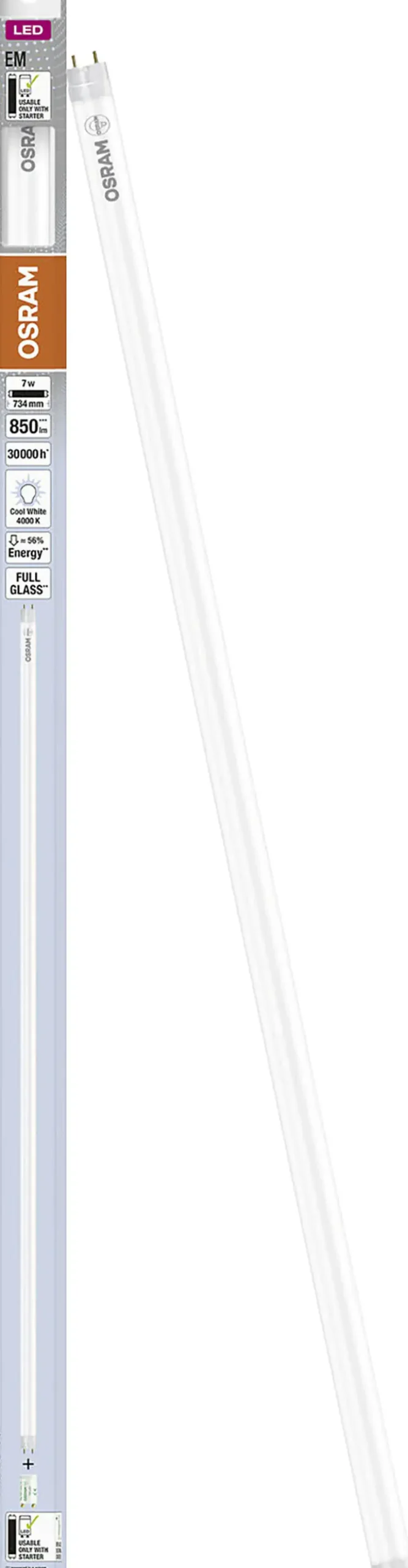 Osram LED Röhre 72 cm G13 7 W neutralweiß
