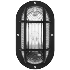 Osram LED Wandleuchte Bulkhead Essential Oval E27 schwarz