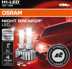 Osram Scheinwerferlampe  H1 Night Breaker LED 2 Stück