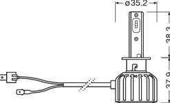 Osram Scheinwerferlampe  H1 Night Breaker LED 2 Stück