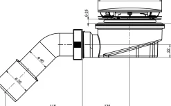 Ottofond Ablaufgarnitur Tasso SF 60 Ø 90 mm