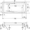 Ottofond Badewanne Atlanta 170 x 70 cm, weiß