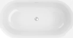Ottofond Badewanne Mince Corner XS weiß links 155 x 80 / 44 cm