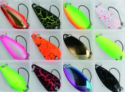 Paladin Spoon Kunstköder Set 12 Forellenblinker für Forelle & Barsch in Angelbox