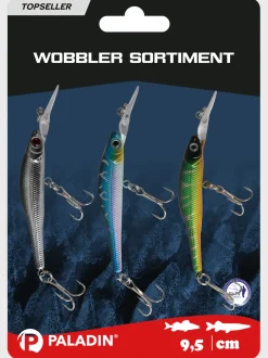 Paladin Wobbler Sortiment I Barsch-Zander-Hecht 3 Stück schwimmend