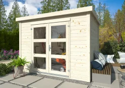 Palmako Gartenhaus Odette 1 280 x 184 cm naturbelassen