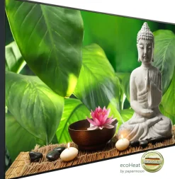 papermoon Infrarotheizkörper EcoHeat 60x120 cm 1000 Watt, Buddha Meditation