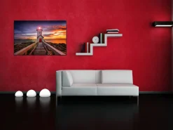 papermoon Infrarotheizkörper EcoHeat 60X100 cm 600 Watt, Lighhouse Sunset