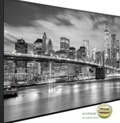 papermoon Infrarotheizkörper EcoHeat 60x120 cm 1200 Watt, Brooklyn Bridge