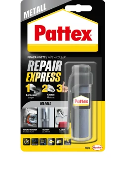 Pattex Repair Express Metall Powerknete 48 g, metallfarben
