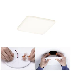 Paulmann Einbauleuchte LED Veluna Varifit eckig 12,5 cm 8,5 W satin