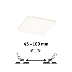 Paulmann Einbauleuchte LED Veluna Varifit eckig 12,5 cm 8,5 W satin
