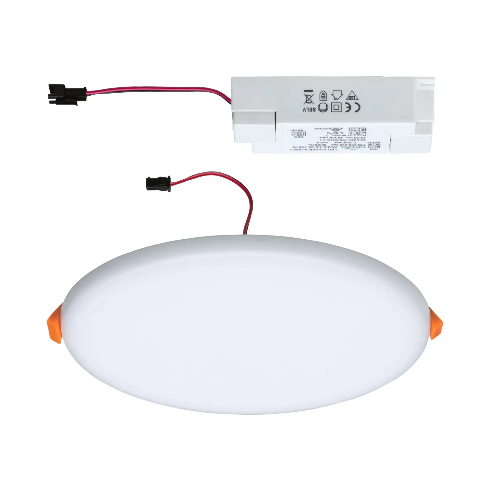 Paulmann Einbauleuchte LED Veluna Varifit rund Ø 18,5 cm 17 W satin