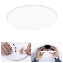 Paulmann Einbauleuchte LED Veluna Varifit rund 18,5 cm 17,5 W satin