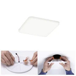 Paulmann Einbauleuchte LED Veluna Varifit eckig 12,5 cm 8,5 W satin