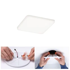 Paulmann Einbauleuchte LED Veluna Varifit eckig 12,5 cm 8,5 W satin