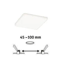 Paulmann Einbauleuchte LED Veluna Varifit eckig 12,5 cm 8,5 W satin