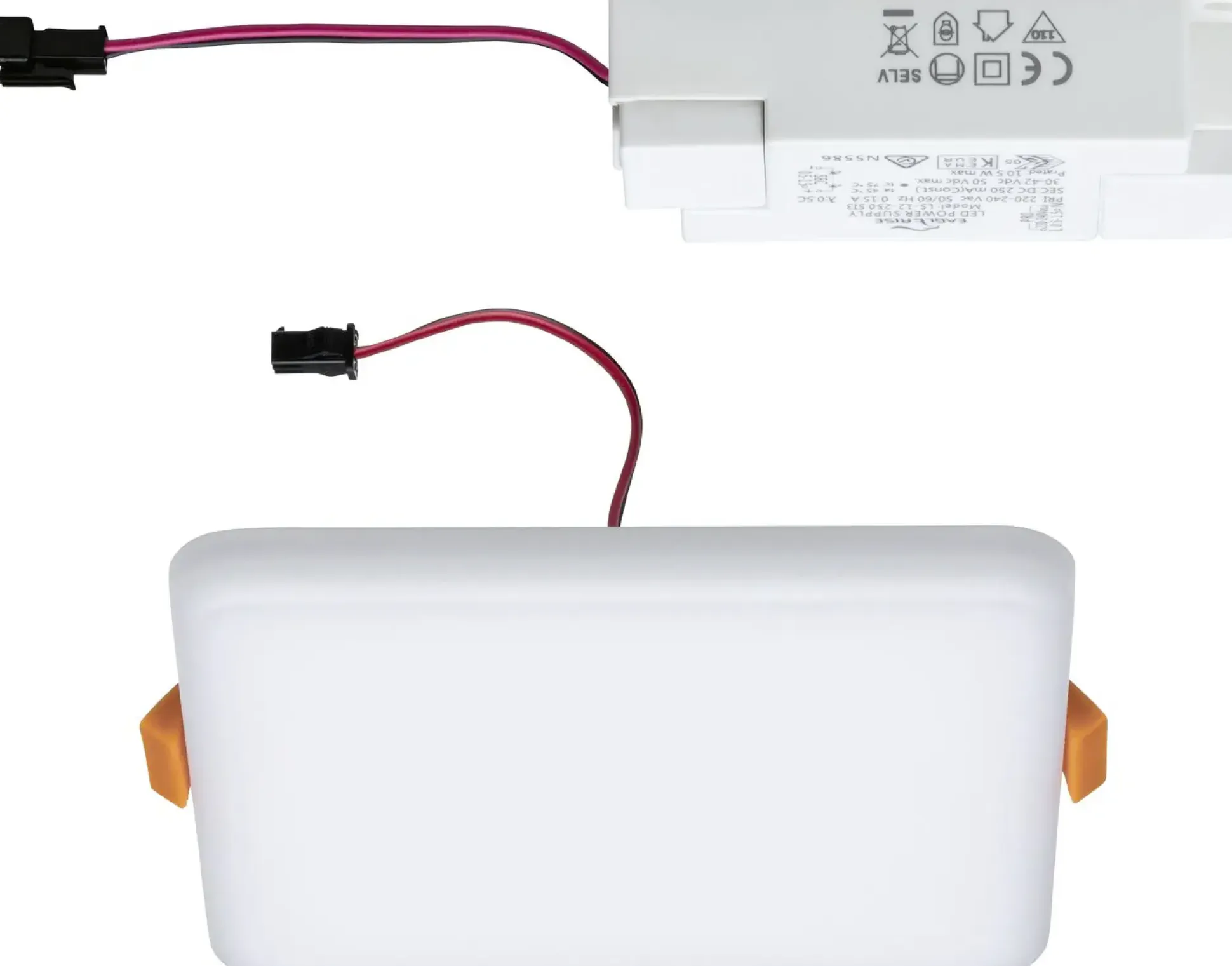 Paulmann Einbauleuchte LED Veluna Varifit eckig 12,5 cm 8,5 W satin