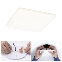 Paulmann Einbauleuchte LED Veluna Varifit eckig 18,5 cm 17 W satin
