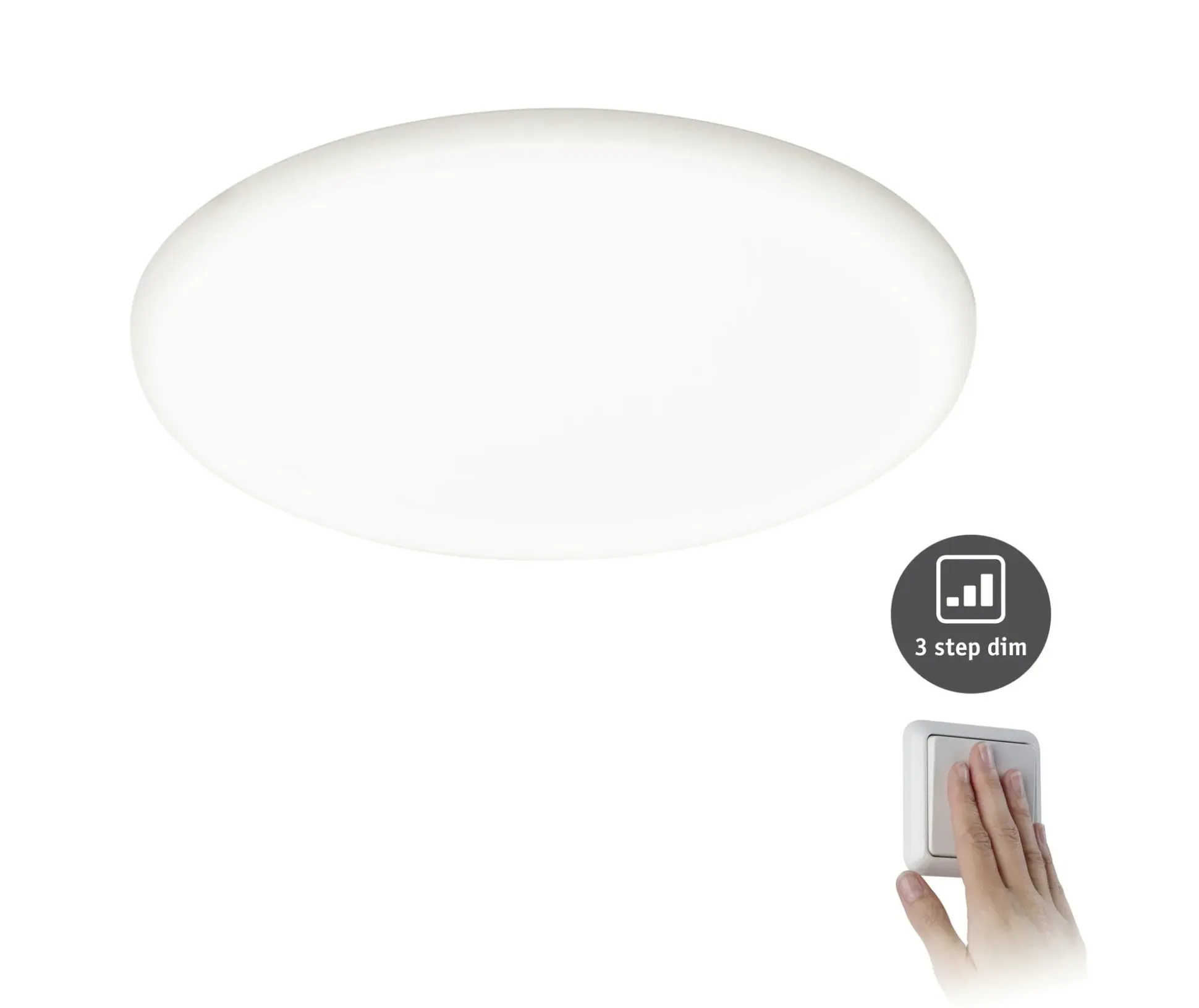 Paulmann Einbauleuchte LED Veluna Varifit 3-Stufen dimmbar Ø 21,5cm 22 W