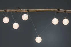 Paulmann LED Akku-Lichterkette Lampion weiß warmweiß 7 Lampions