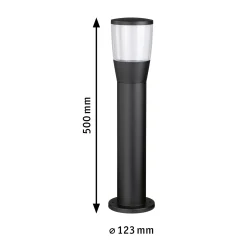 Paulmann LED Pollerleuchte Bako anthrazit 50 x 12,3 cm E14