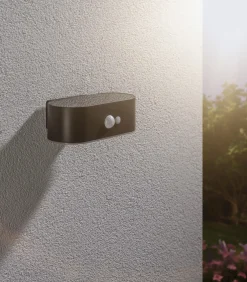 Paulmann LED Solarleuchte Adya schwarz 6 x 18 x 11,8 cm mit Bewegungsmelder