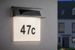 Paulmann Solar Hausnummernleuchte Special Line edelstahl weiß warmweiß