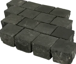 Pflasterstein Basalt 10x10x8cm, anthrazit gestrahlt