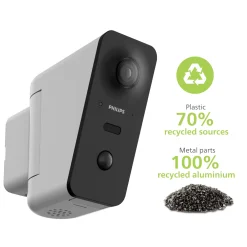 Philips Kamera WelcomeEye View motorisierte und vernetzte Außenkamera