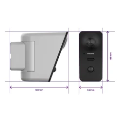 Philips Kamera WelcomeEye View motorisierte und vernetzte Außenkamera