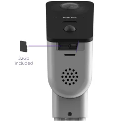 Philips Kamera WelcomeEye View motorisierte und vernetzte Außenkamera