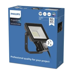Philips LED Außenstrahler Projectline schwarz 20 W 1800 lm mit Bewegungsmelder