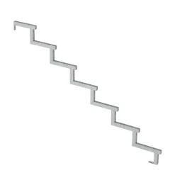 Plus Außentreppe Kiefer/Feuerverzinkt 7 Stufen 120 cm breit