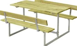 Plus Kindermöbel Basic 110 x 110 x 55 cm, 2 Rückenlehnen, Kiefer/Fichte