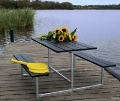 Plus Kindermöbel Basic 110 x 110 x 55 cm schwarz