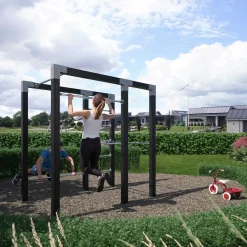 Plus Outdoor Fitness Modell 2 138 x 220 x 210 cm schwarz