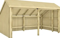 Plus Gartenhaus Multi 2 Module 445 x 258 cm natur