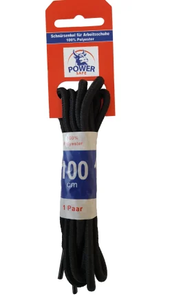 Power Safe Schnürsenkel Länge 100 cm, schwarz