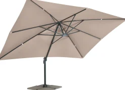 Primaster Ampelschirm Messina taupe, 300 x 400 cm
