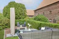 Primaster Ampelschirm Messina taupe, 300 x 400 cm