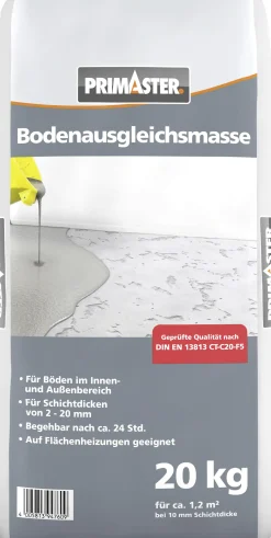 Primaster Bodenausgleichsmasse 20 kg grau