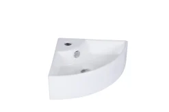 Primaster Eckwaschbecken Keramik Sirena 46 x 32,5 cm weiß